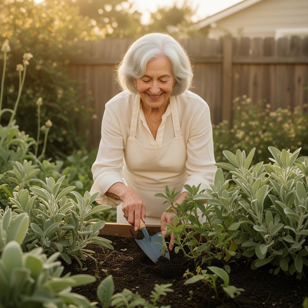 Warm portrait of a senior with her caregiver
